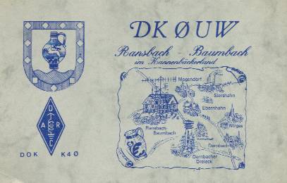 DK0UW - QSL-Karte